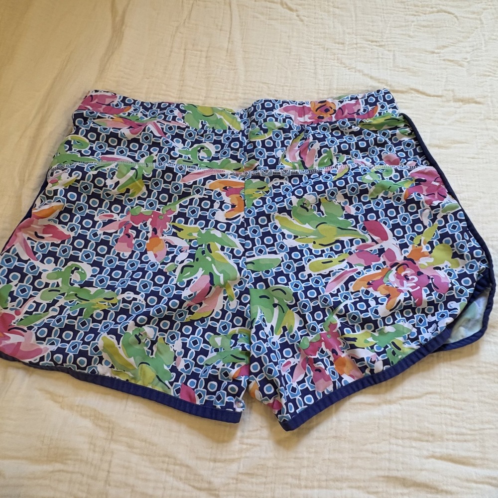 Banana Boat Swim Shorts UPF 50 Floral Multicolor Dolphin Hem Board L - Picture 7 of 8